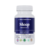 Basic Brands Sleep Mélatonine 3 mg, tablettes faciles à prendre pour un sommeil naturel.