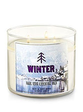 Bougie Bath & Body Works Hiver, flamme triple mèches pour une lumière uniforme et réconfortante