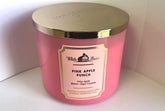 Vela Bath & Body Works White Barn Pink Apple Punch con aroma duradero para espacios