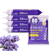 BBlove Lingettes Corps Acidifiée, texture douce et contrôle d’odeur sur 24 heures.