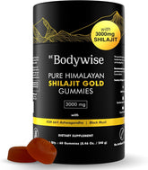 Be Bodywise gommes Shilajit pur gold dans l emballage principal, énergie naturelle potentielle