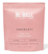 Be Well par Kelly LeVeque – protéine de boeuf cacao en bouteille, bénéfices et usage.
