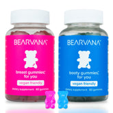 BEARVANA Top et Peach: duo pratique dans une bouteille pour votre routine.