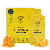 Beekeeper's Naturals Propolis Liposomal Vitamine C en flacon, soutien immunitaire potentiel.