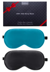 BeeVines masque soie mulberry – lot de deux, design élégant et bloc lumière
