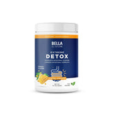 Bella All Natural Detox Poudre Mango sur etiquette-bouteille, prêt à intégrer dans votre routine santé.