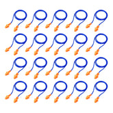 Bememo bouchons d'oreille cordés bleu-orange, premier plan pour dormir plus calmement.