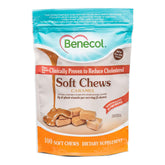 Benecol Soft Chews, sachet 100 pièces caramel, plaisir pratique au quotidien.