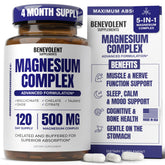 Bouteille Benevolent Nourishment Magnésium Complex avec gélules pour absorption maximale.