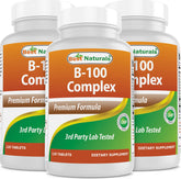 Best Naturals B 100 Complex bouteille: format pratique pour votre routine quotidienne.