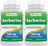 Best Naturals Berberine 500 mg gélules – emballage prêt à une routine quotidienne.