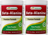 Best Naturals Beta-Alanine: bouteille montrant l'emballage, pratique pour les entraînements réguliers.