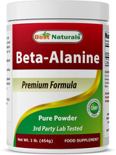 Best Naturals Beta-Alanine en poudre dans le flacon, dosage pratique et précis.
