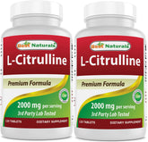 Best Naturals L-Citrulline, bouteille frontale prête pour l'entraînement.