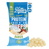 Better Than Good Keto Ranch Puffs — emballage principal, pratique et refermable pour emporter.