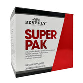 Emballage Beverly International Super Pak montrant l’ensemble quotidien pour énergie durable