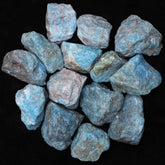 BEZAVO apatite bleue brute — vue d’ensemble prête au polissage