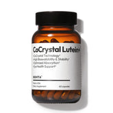 BIGVITA CoCrystal Lutein + – bouteille montrant l’étiquette et l’action d’absorption rapide.