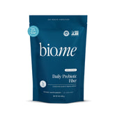 Bio.me Daily Prebiotique Fibre poudre non aromatisée prête à être ajoutée facilement.