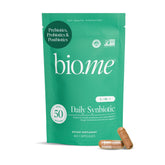Bio.me Synbiotic bouteille : présentation du flacon et potentiel soutien à la flore intestinale.