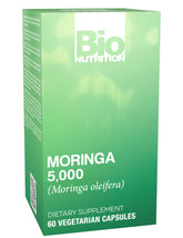 Bio Nutrition Moringa 5000mg – capsules végétales, soutien pratique à l'énergie naturelle.