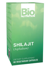 Bio Nutrition Shilajit bouteille versant, soutien potentiel d'énergie au quotidien.