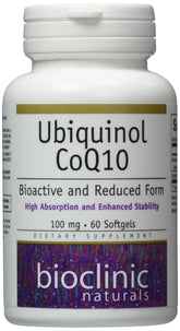 Bioclinic Ubiquinol: capsules molles dans le flacon, soutien potentiel énergie cellulaire.
