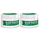 Biofreeze Menthol Crème 3oz, jarre visible, soulagement ciblé des douleurs musculaires.