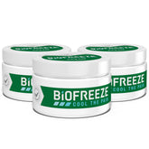 Biofreeze crème, sensation mentholée froide, soulagement rapide des douleurs.