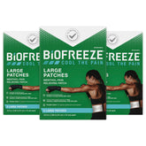 Biofreeze patches menthol – application facile pour douleur localisée