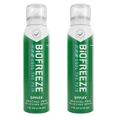 Biofreeze Spray soulage les douleurs avec menthol rafraîchissant sur le dos.