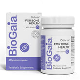 BioGaia Osfortis - bouteille de capsules, soutien potentiel des os et digestion.