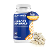 BioMatrix minéraux chelatés en capsules végétales favorisant l'absorption efficace.