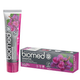 Biomed Dentifrice Sensitive montre l’émail renforcé pour dents sensibles.