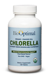 BioOptimal Chlorella : emballage biologique et comprimés faciles à avaler