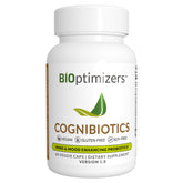 Cognibiotics de BIOptimizers, bouteille-gelules, soutien potentiel humeur et concentration au quotidien