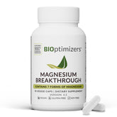 BIOptimizers Magnesium Breakthrough: bouteille et gélules faciles à prendre le soir