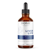 BIORAY Clinical Liver Life, flacon-gouttes, soutient la fonction hépatique et la détoxication quotidienne.