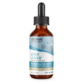 BIORAY Daily Liver Lover, flacon sur le comptoir, soutien potentiel du foie et des surrénales.