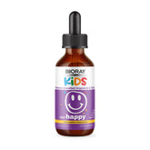 BIORAY Kids NDF Happy – bouteille pêche, soutien potentiel de l'humeur et du repos.