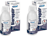 Biorepair bain de bouche 500 ml, pack de 2, pratique et économique.