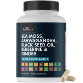 BioSchwartz capsules-algues-marines dans la bouteille, soutien à l’énergie.