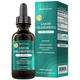 BioSchwartz chlorophylle femme, bouteille de gouttes, énergie naturelle.