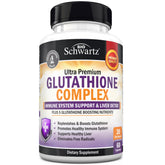 BioSchwartz Glutathione 500mg – bouteille pratique et soutien hépatique potentiel