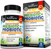 BioSchwartz, bouteille de prébiotiques et probiotiques pour équilibre intestinal.