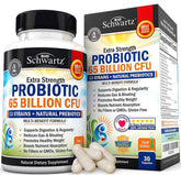 BioSchwartz Probiotiques 65 milliards – gelules pack: soutien digestif potentiel