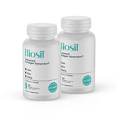 Biosil: capsules originales en bouteille, soutien durable pour peau et cheveux.
