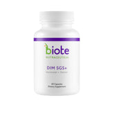 Biote DIM SGS+ bouteille de capsules, soutien potentiel du métabolisme hormonal.