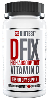 Biotest D Fix – bouteille avec 90 portions pour une routine quotidienne.