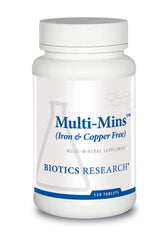 Biotics Research Multi Mins – comprimés, absorption améliorée pour une supplémentation minérale efficace.